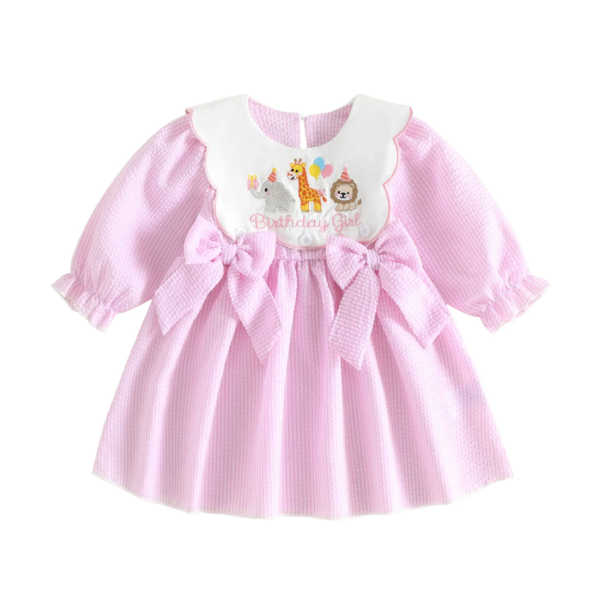 Birthday Dress Long Sleeve Dress Sleeve Cape Little-Girls-Birthday Sleeve Cape Collar Girls Birthday Dress