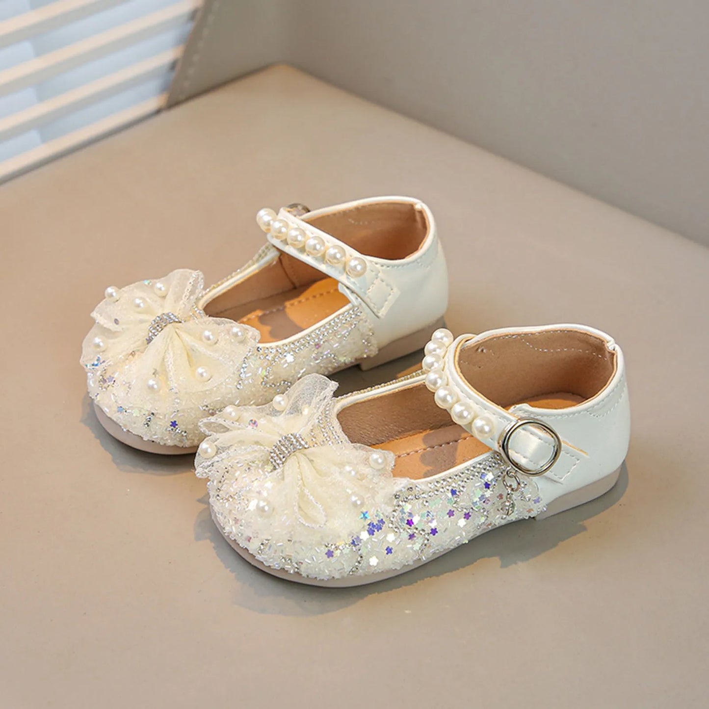 Big Girls Slides Girls Sandals Closed Toe Heels Wedding Party Shoes Sequins Bow For Toddler Toddler Shoe 12