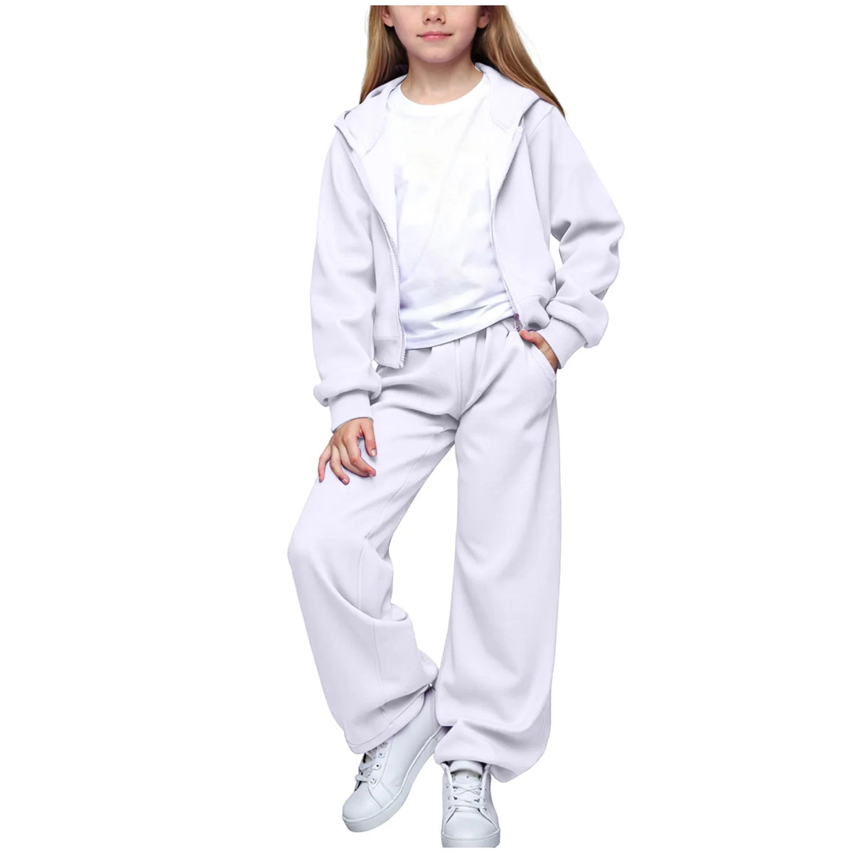 3 Month Baby Girl Girls 3 Piece Outfits Hoodie Zip Drop Shoulder Sweatshirt And Sweatpants Set With Come Home Baby Outfit