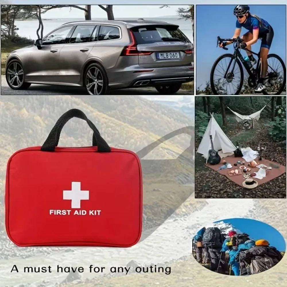 260pcs Deluxe First Aid Kit - Essential Emergency Supplies for Home, Outdoor Adventure and Camping Safety