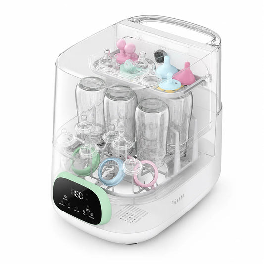 Kmaier Baby Bottle Washer Sterilizer  Wash Sanitize And Dry 4-in-1 Automatic All in One, Large Capacity Bottle Washer for Bottles, Multiple Cleaning Modes,Nipples and Accessories