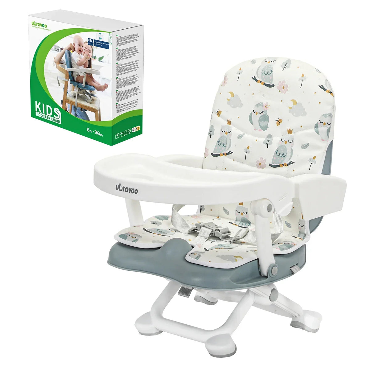 UBRAVOO Baby Chair, Low Chair, Lightweight, Meal Chair, Table Chair, Easy to Carry, 6 Months to 3 Years Old, Multi-functional Chair
