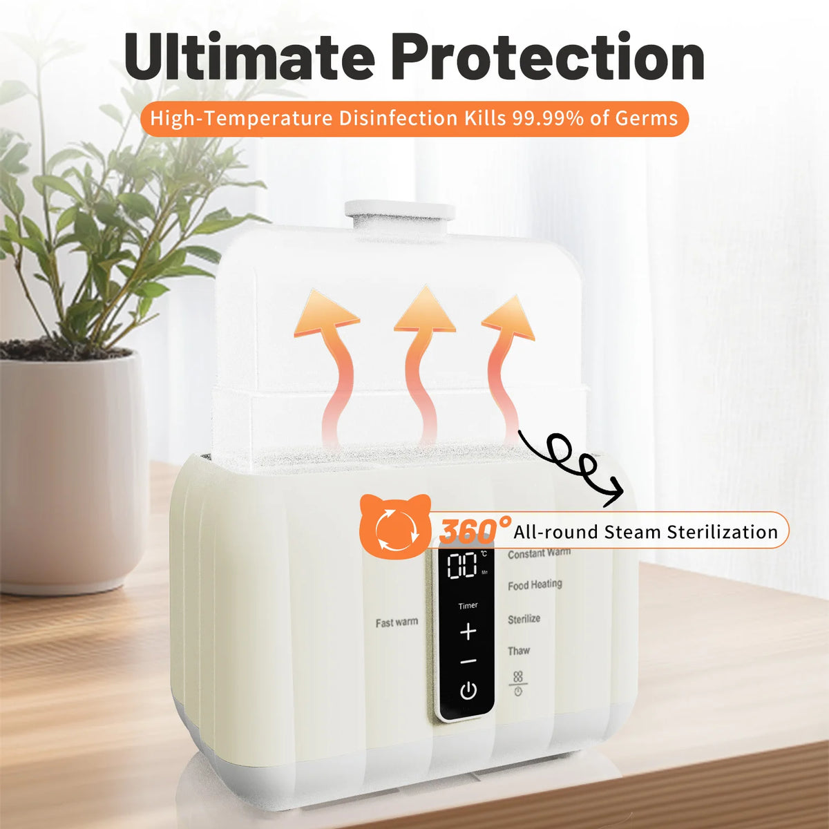Multi Function Double Baby Bottle Warmer Fast Baby, Baby Milk Warmer Food Heater with Accurate Temperature Control Formula Water Warmer for Twins