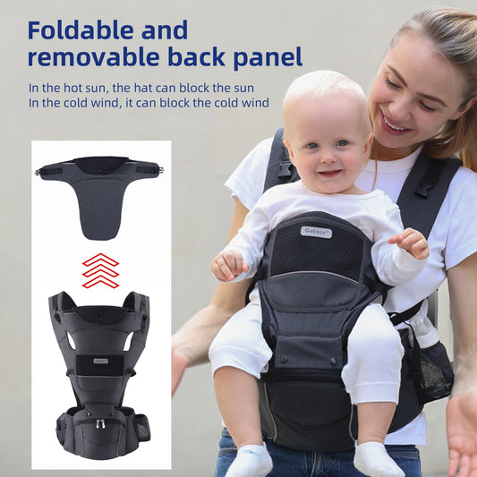 13 In 1 Baby Growth Carrier Newborn to Toddler 0-44 Lbs Ergonomic Infant Carrier with Removable Plate Safety Reflective Strips