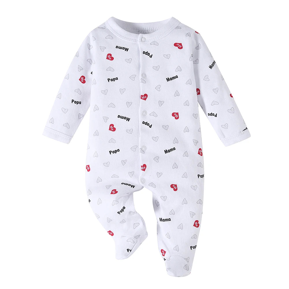This 8pcs Soft Spring And Summer Set Is Suitable For Boys' And Girls' Clothing And Accessories With Heart Letters And Floral Patterns, Including Trousers, Hats, Bibs, Socks, Pants, Jackets And Tops, And Is Ideal For Outdoor H