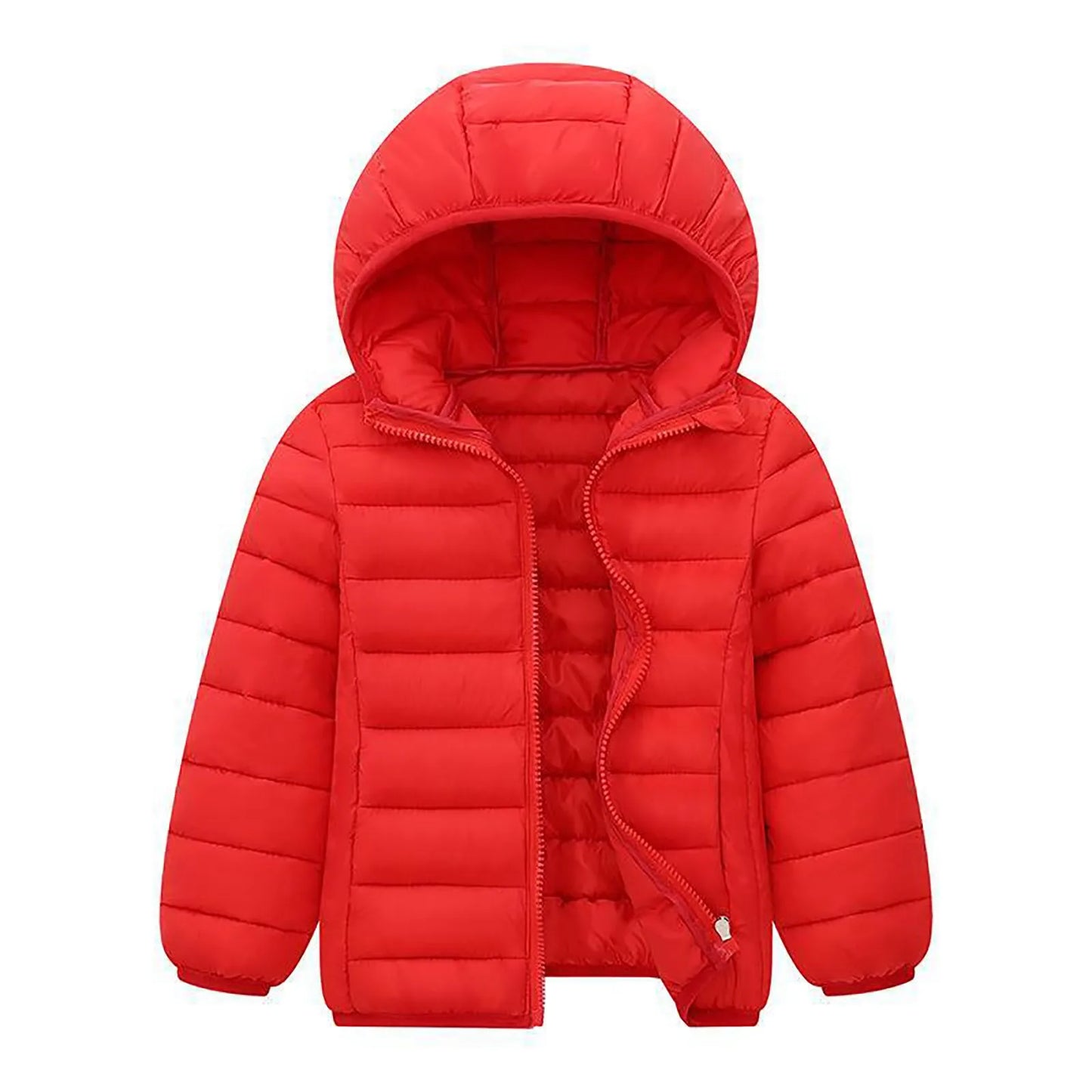 New Children'S Plush Coat Boy And Girls Coat Winter Lightweight Jackets Hooded Outerwear Boys Girls Warm Hooded Outerwear