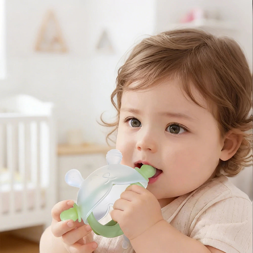 3 Pack BPA Free Silicone Baby Teething Mitten, Anti-Drop Soothing Wrist Molar Teether, Infant Molar Chew Toy for Newborn