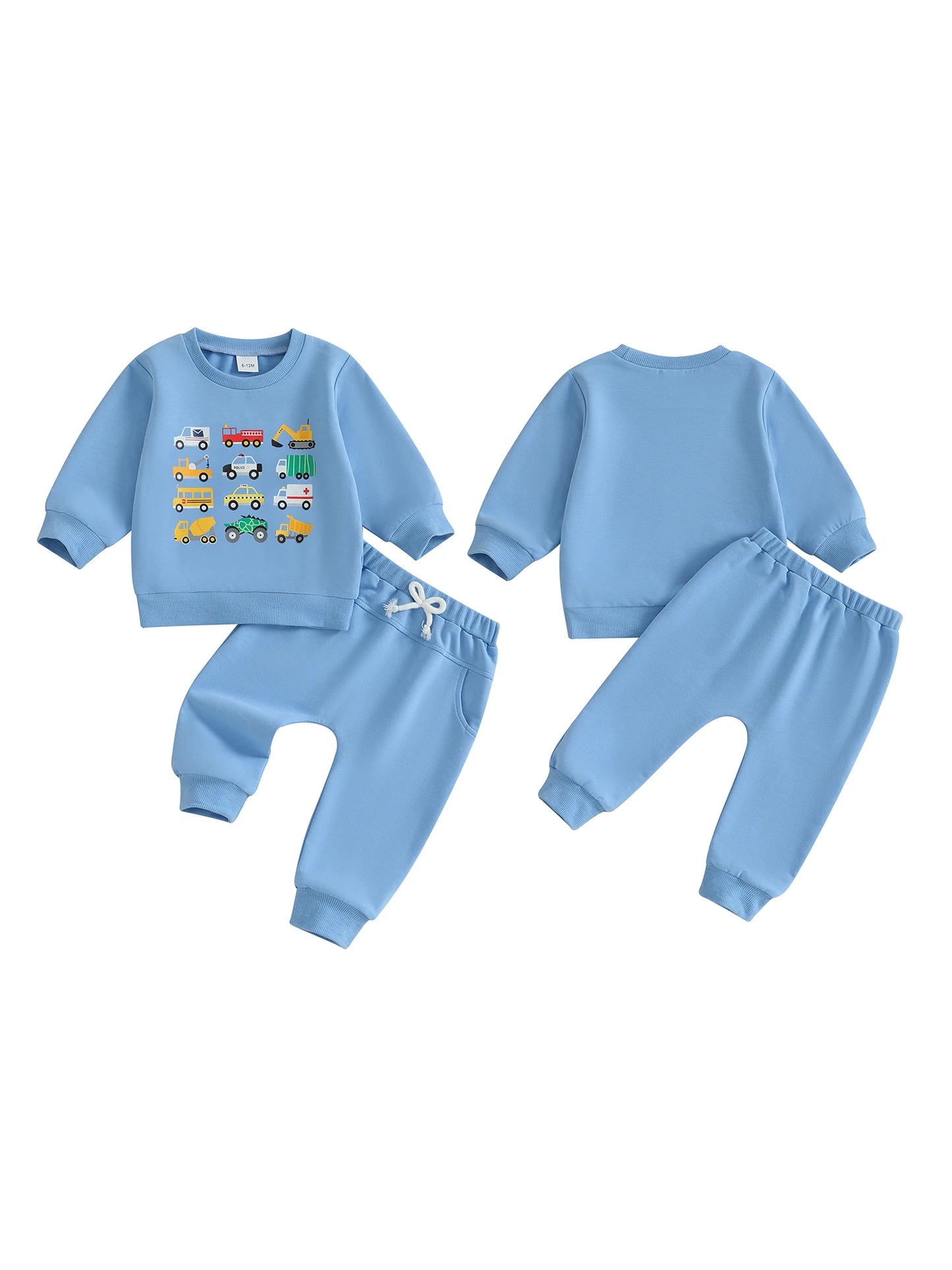 Toddler Boy Winter Outfit Dinosaur Print Hoodie and Jogger Set Warm Clothes for Baby Boys 2 Piece Clothing Set