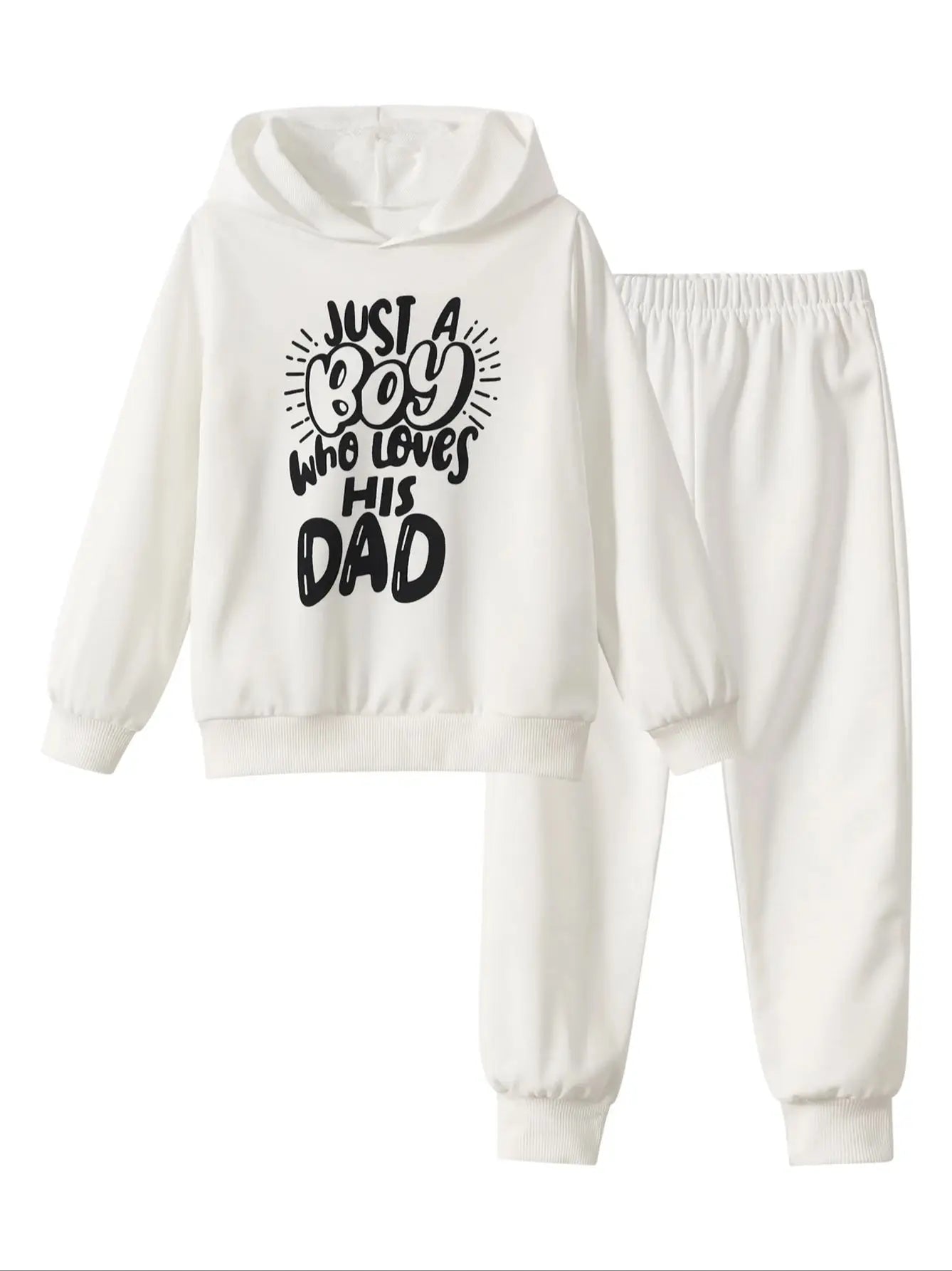 6 Pack Boys Hoodie Pants Set Long Sleeve Casual Outfit Autumn Winter Comfort Playwear Children Fashion Wear