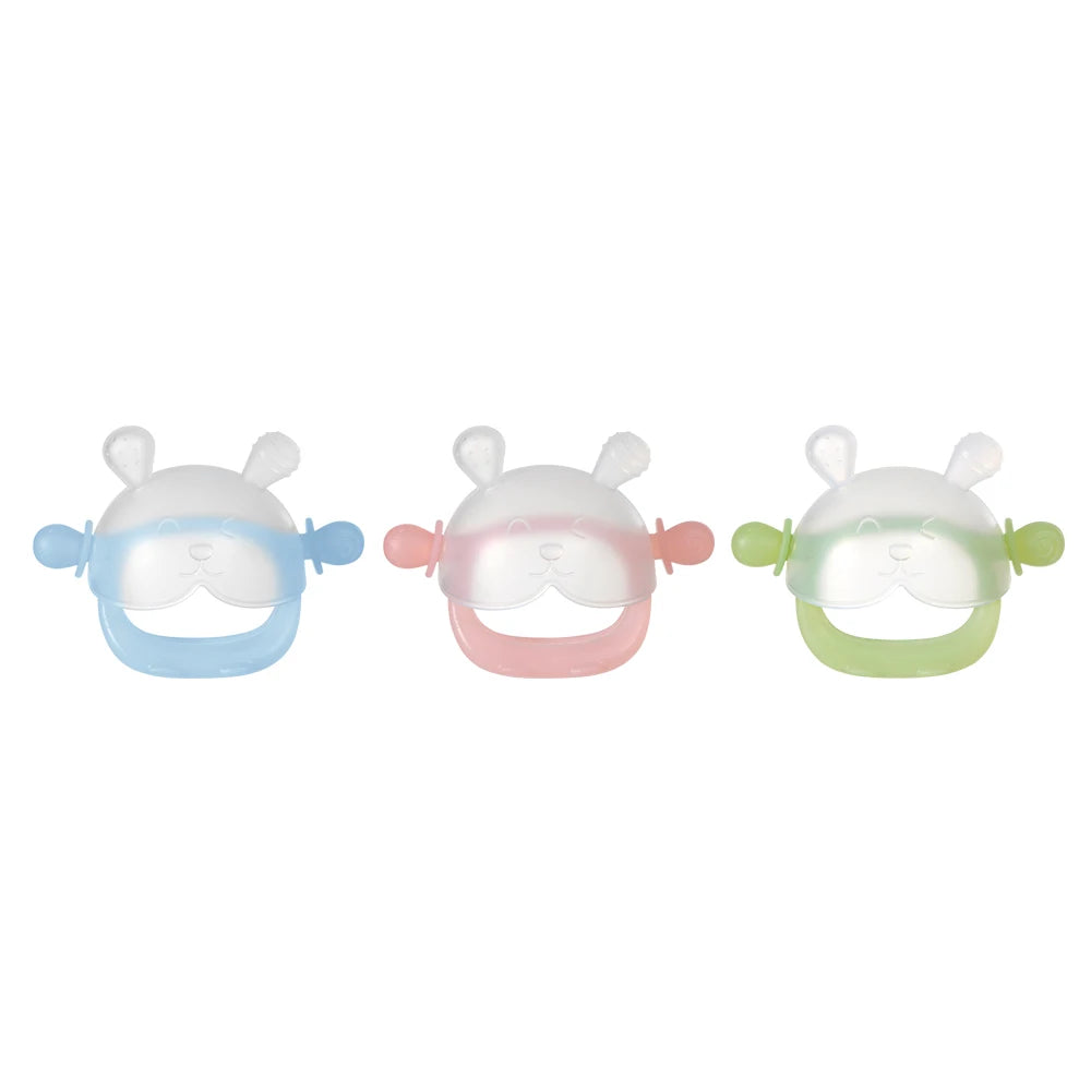 3 Pack BPA Free Silicone Baby Teething Mitten, Anti-Drop Soothing Wrist Molar Teether, Infant Molar Chew Toy for Newborn