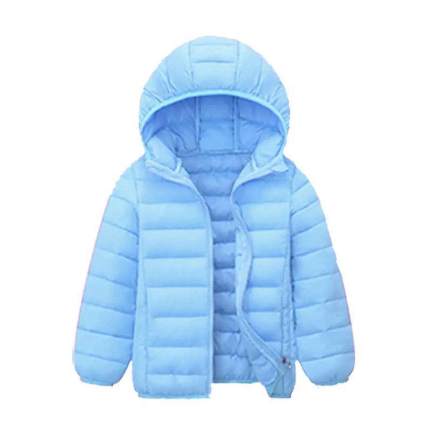 New Children'S Plush Coat Boy And Girls Coat Winter Lightweight Jackets Hooded Outerwear Boys Girls Warm Hooded Outerwear