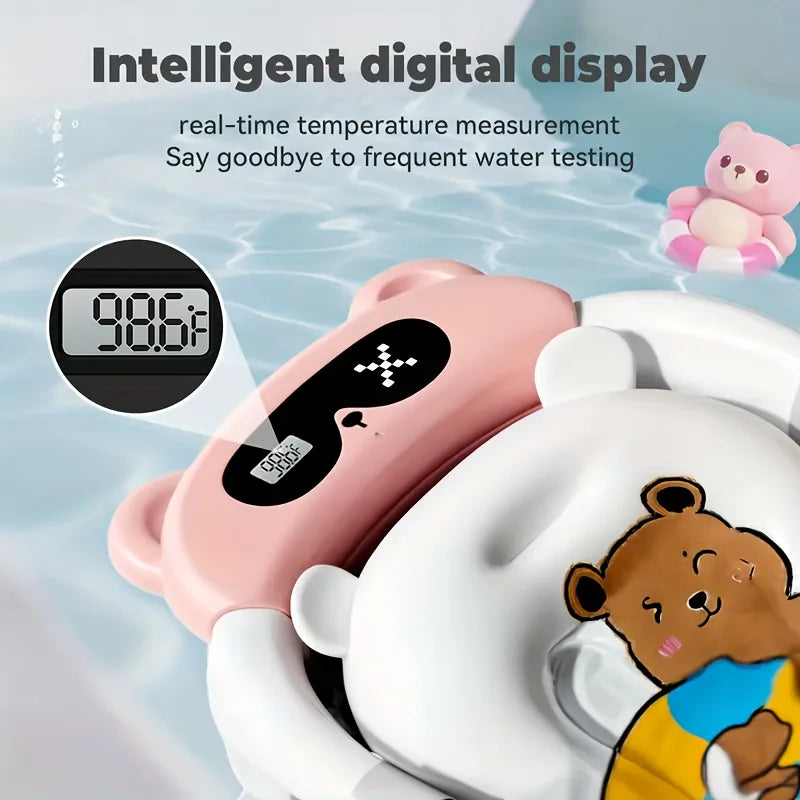 Foldable Baby Bath Set with Temperature Monitor, Portable Travel Foldable Baby Bath, Non-Slip Base, Durable Design Baby Products