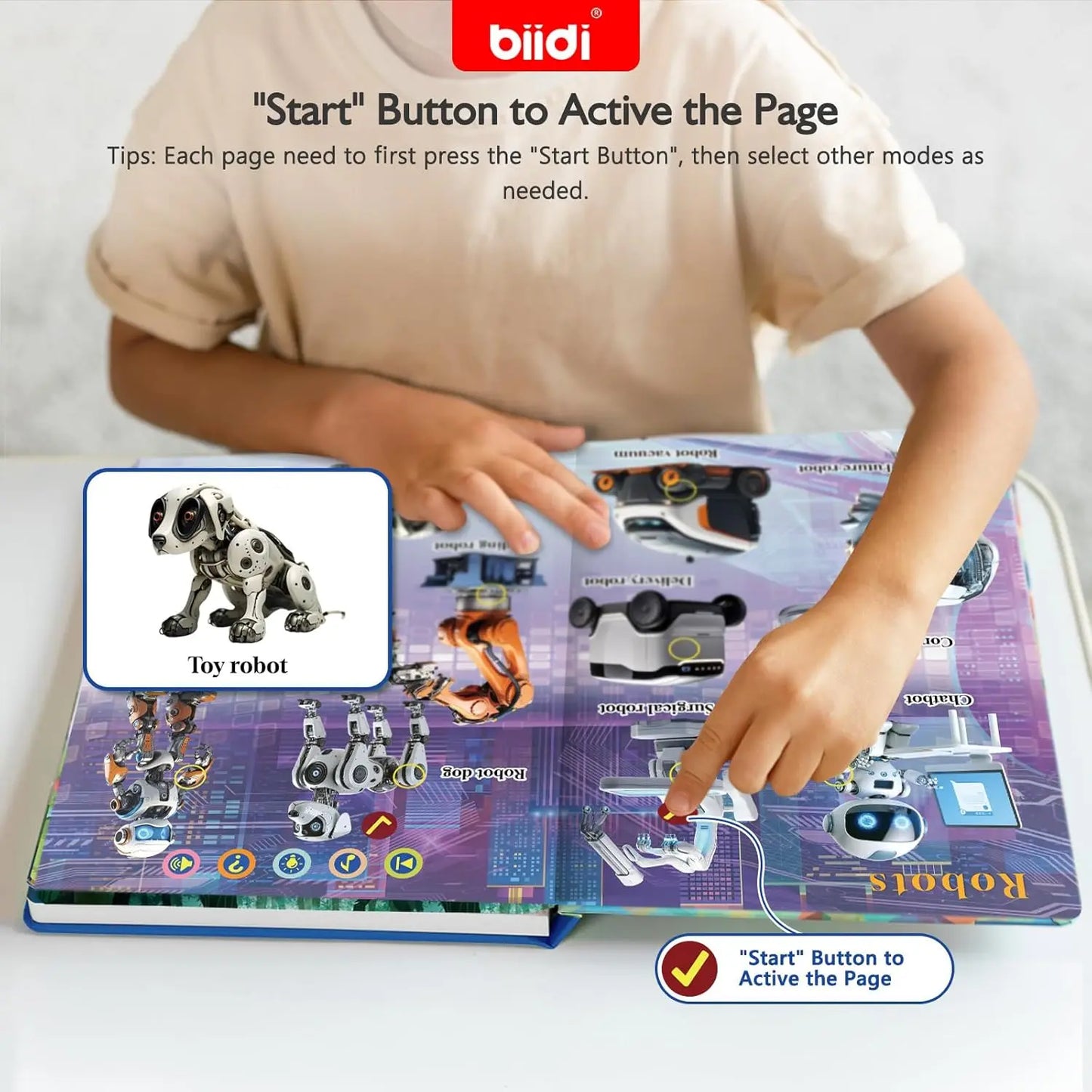 English Sound Book Montessori First 600-Sound Usborne Transport&Robot Car Words Educational Learning E-Book for Children Kid Boy