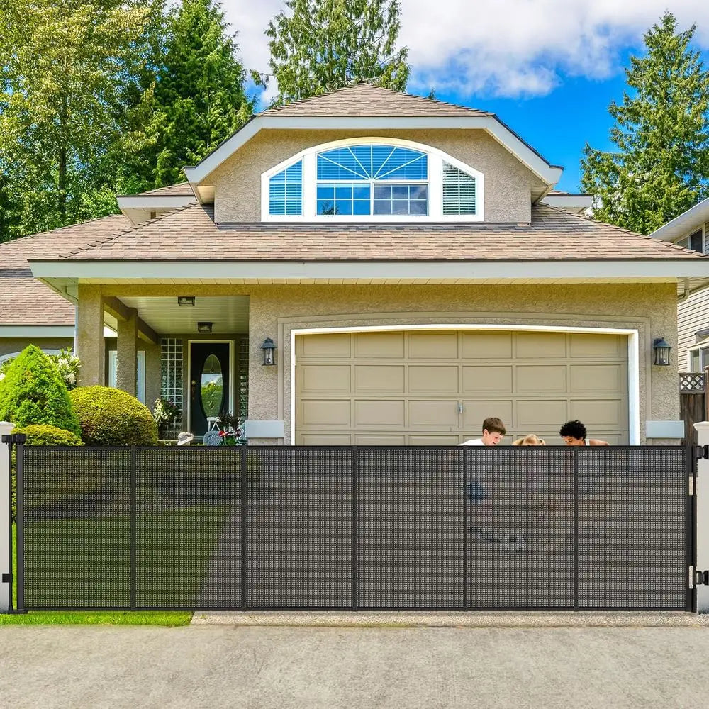 250" Reinorced Extra Wide Baby Gate Retractable Dog Gate, 21t Extra Long Baby Gate Retractable Gates or Dogs, 48" Extra Tall Pet