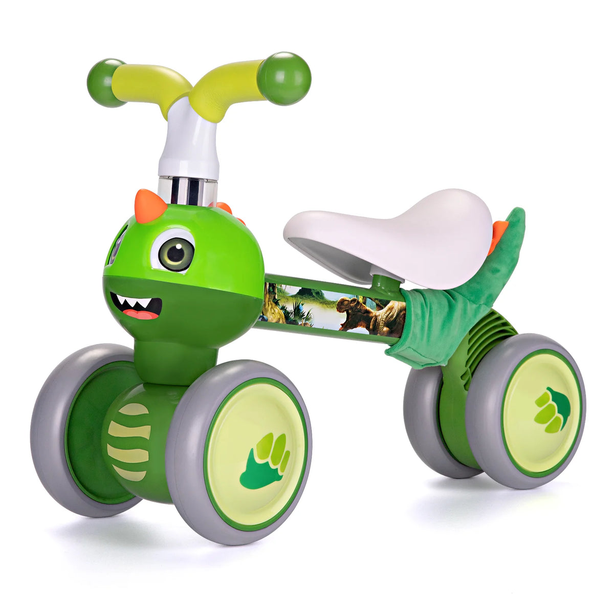 Baby Balance Bike 1 2 3 Years Old Boys Girls Toddler Ride on Toys for 1 Year Old Baby Trike Garden Toys 1st Birthday Gift for Girls Boys Bike Walker No Pedals (Dinosaur) No Pedal Trike and Walker for Kids. Safe Garden Play Ac