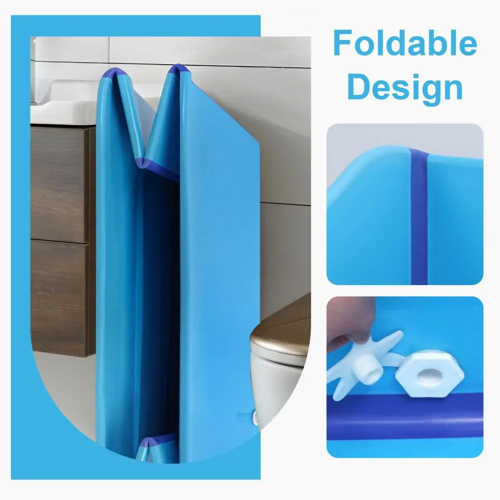 39inch Foldable Bathtub for Toddler Children Large Collapsible Tub Portable Bath Tub Lightweight Baby Bathtub