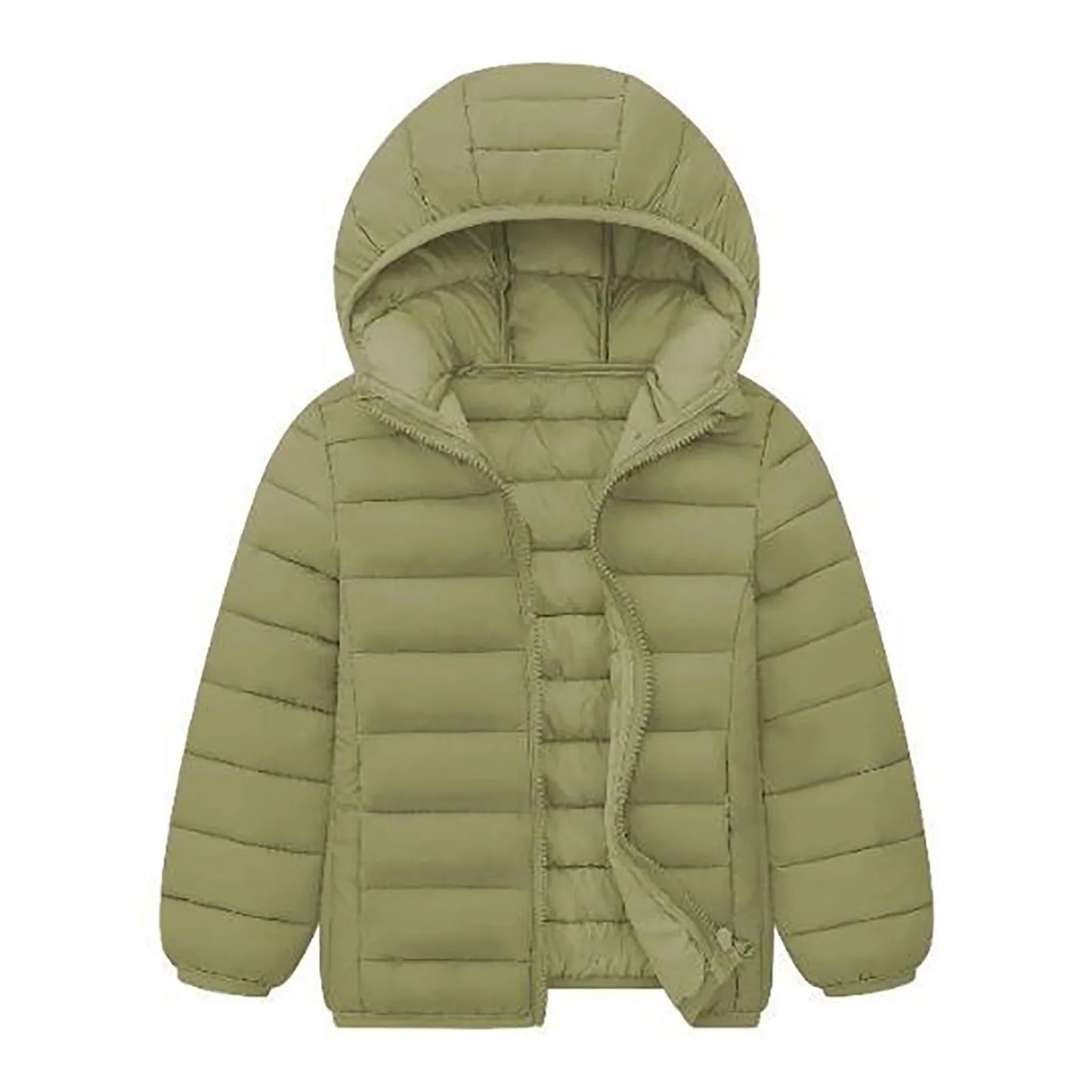 New Children'S Plush Coat Boy And Girls Coat Winter Lightweight Jackets Hooded Outerwear Boys Girls Warm Hooded Outerwear