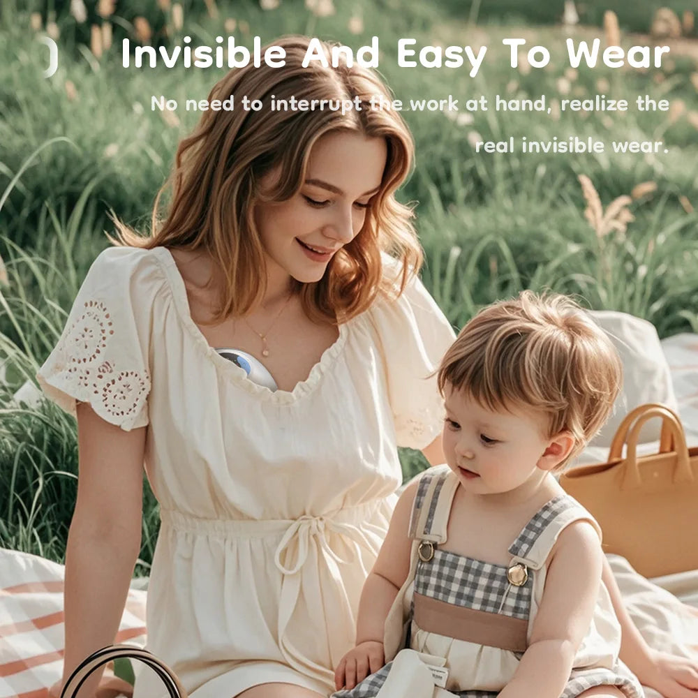 MAMIJOY Wearable Breast Pump Electric Breast Pumps Comfort Milk Collector Lightweight with LED Display 4 Modes & 36 Levels EB46