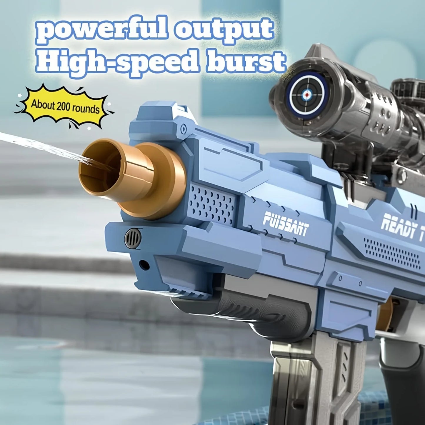 Water Gun, Boys Summer Water Playing Toy, Electric Water Gun, Large Capacity Electric Children's Day Gifts, Festival