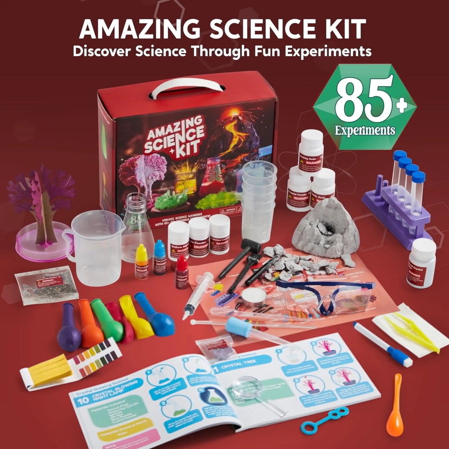 JOYFY Science Kits Kids 85+ STEM Educational Experiments Toys Gifts for Boys Girls Age 6-12
