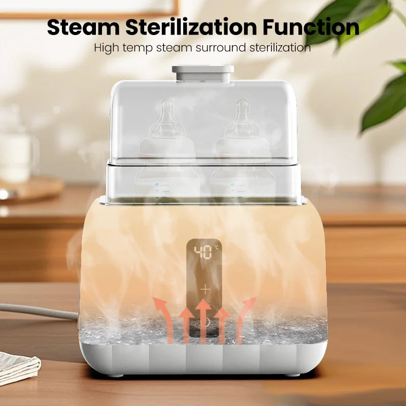 Double Baby Bottle Warmer Multi function Fast Baby,Baby Milk Warmer Food Heater with ACcurate Temperature Control Formula Water Warmer for Twins