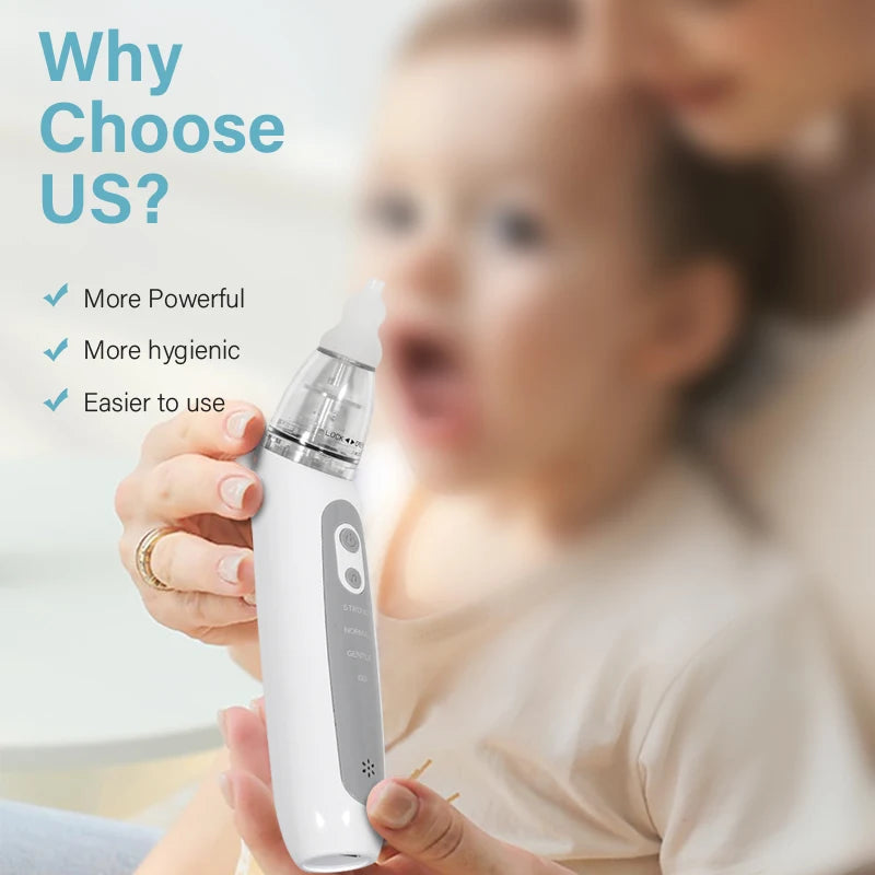 Cloud Prime Baby Electric Nasal Aspirator Charging Version Newborn Baby Nasal Aspirator Suck Out Prevent Nasal Congestion For Winter