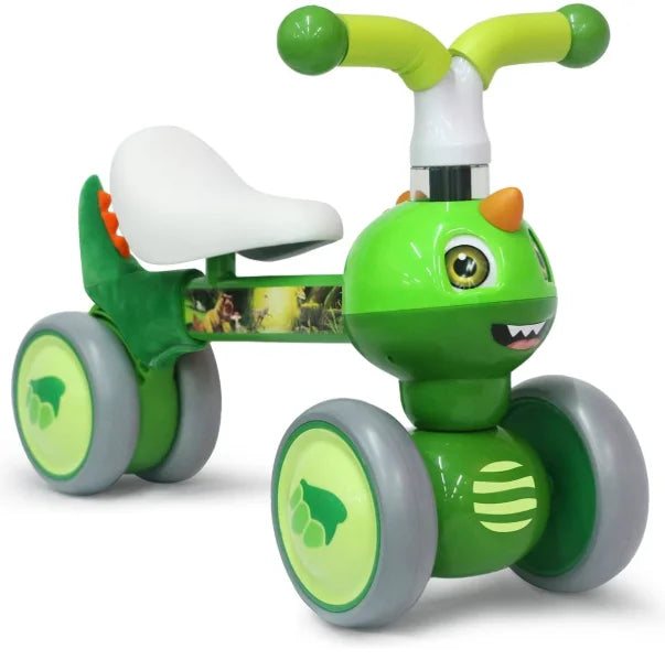 Baby Balance Bike 1 2 3 Years Old Boys Girls Toddler Ride on Toys for 1 Year Old Baby Trike Garden Toys 1st Birthday Gift for Girls Boys Bike Walker No Pedals (Dinosaur) No Pedal Trike and Walker for Kids. Safe Garden Play Ac
