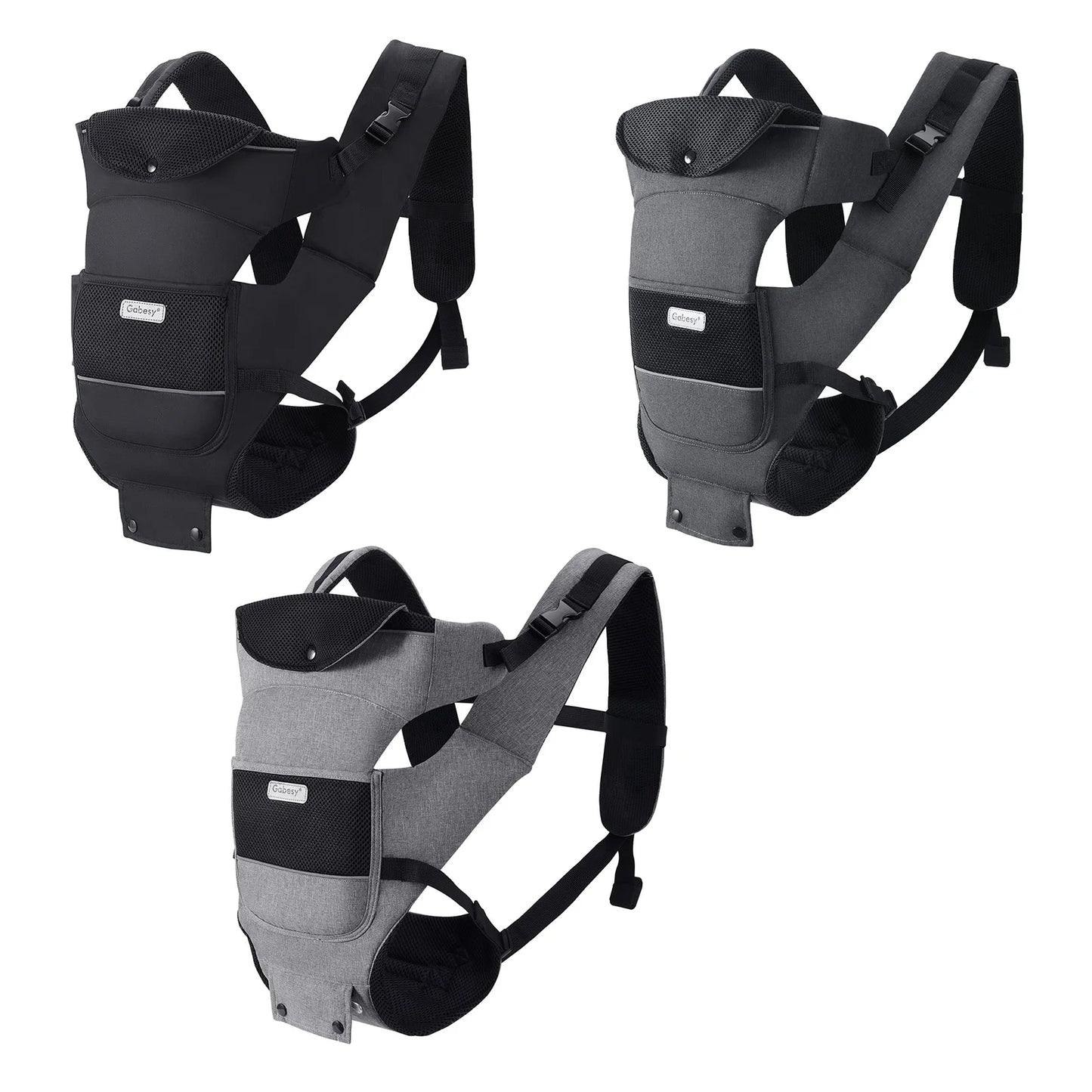13 In 1 Baby Growth Carrier Newborn to Toddler 0-44 Lbs Ergonomic Infant Carrier with Removable Plate Safety Reflective Strips