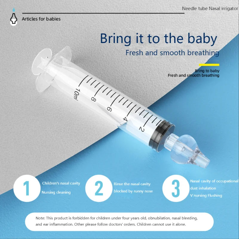 10ML/20ML Baby Nasal Aspirator Syringe Baby Nose Cleaner Rhinitis Nasal Washer Irrigator Baby Nose Washing for Children 2028