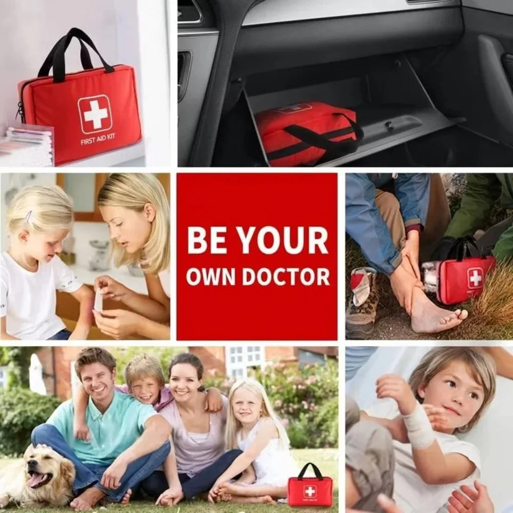 260pcs Deluxe First Aid Kit - Essential Emergency Supplies for Home, Outdoor Adventure and Camping Safety