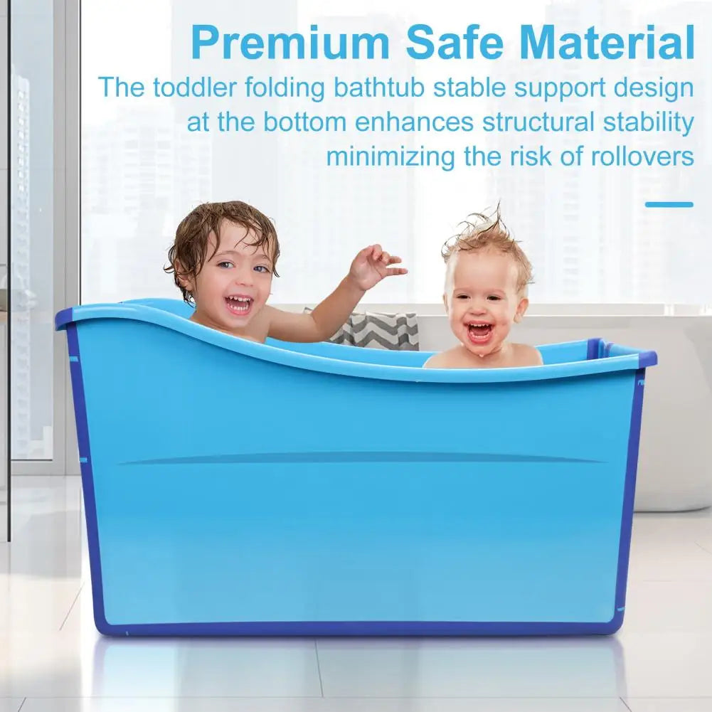 39inch Foldable Bathtub for Toddler Children Large Collapsible Tub Portable Bath Tub Lightweight Baby Bathtub