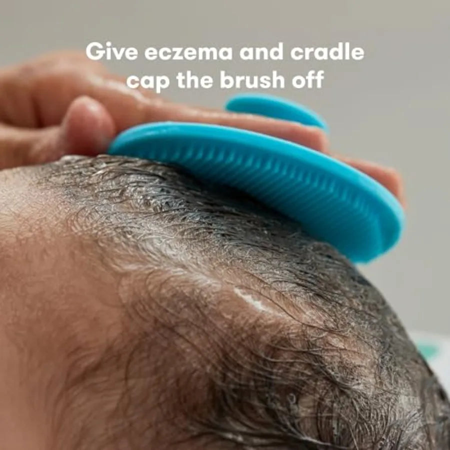 Frida Baby DermaFrida The SkinSoother Baby Bath Brush, Cradle Cap Brush for Babies, Baby Essential for Dry Skin, Cradle Cap Tre