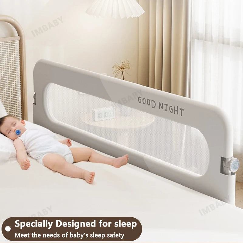 IMBABY Bed Guardrail Fully Folded Baby Safety Bed Barrier Preventing Falls Bed Safety Rails Bedroom Baby Sleeping Safety Fence