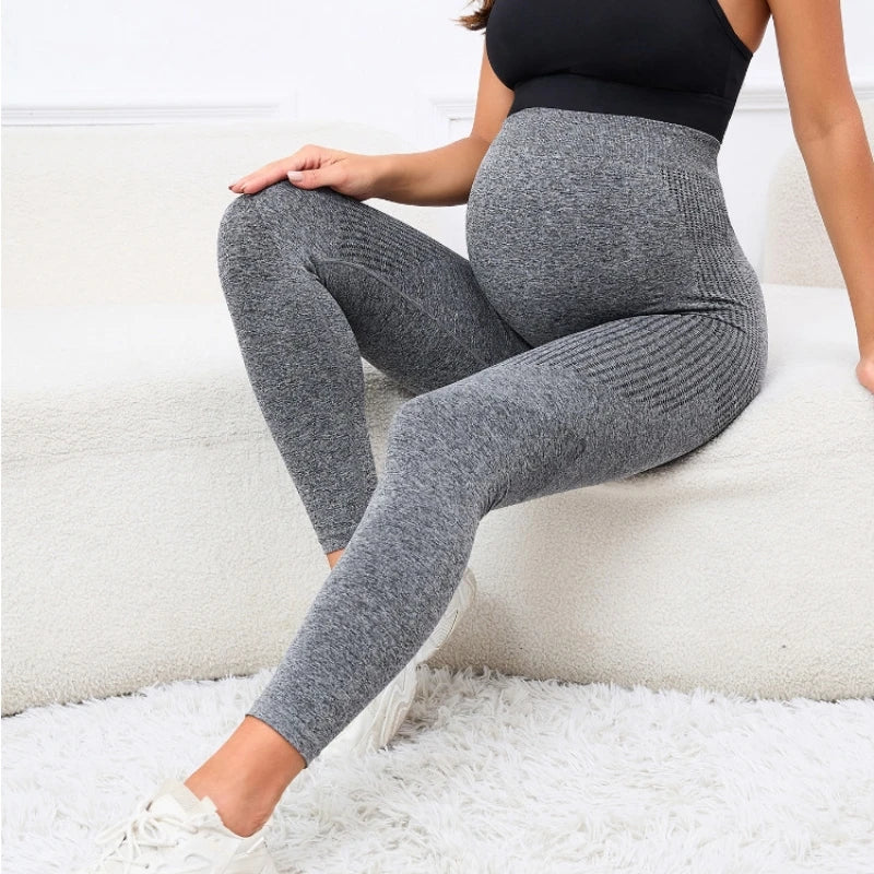 Pregnant Women's Thin Bottoming Pants Spring And Summer New Maternity High Elastic Belly Support Pants