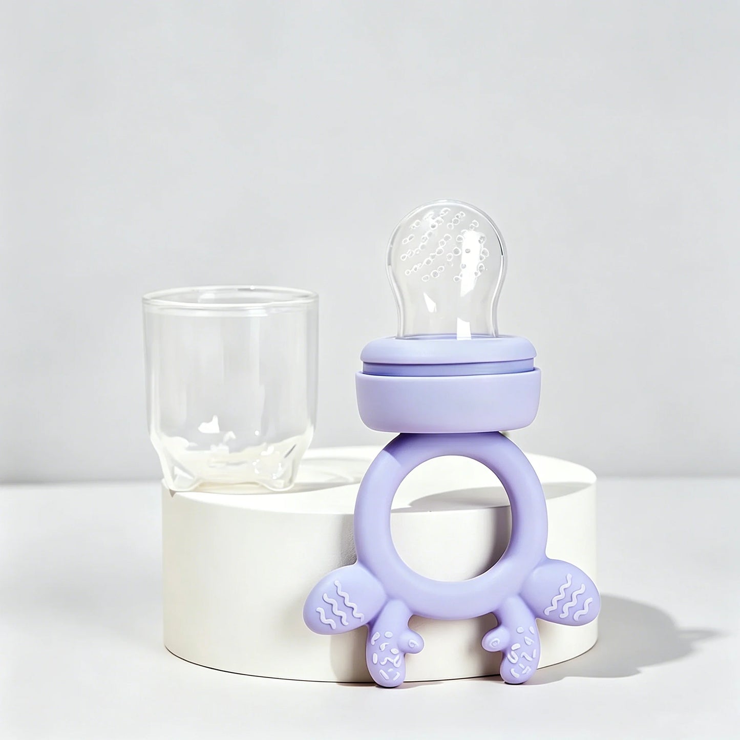 BPA Free Baby Fruit Food Feeder with Dust Cover Deer Silicone Teething Nibbler 3 Colors Toddler Vegetable Feeding Pacifier Teether Toy