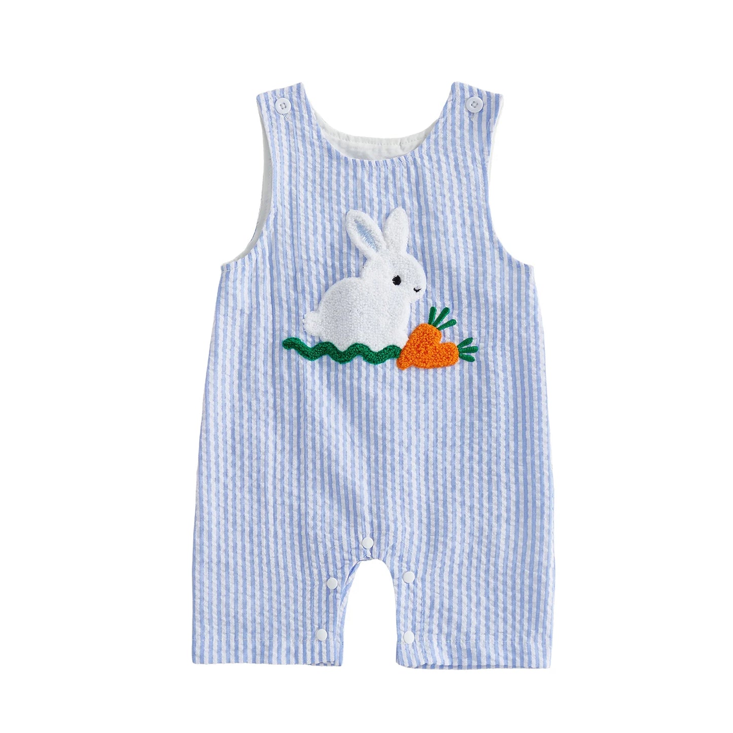 New Baby Boy Romper Cute Embroidered Sleeveless Buttons Short Jumpsuits 2026 Summer Toddler Overalls 0-18M