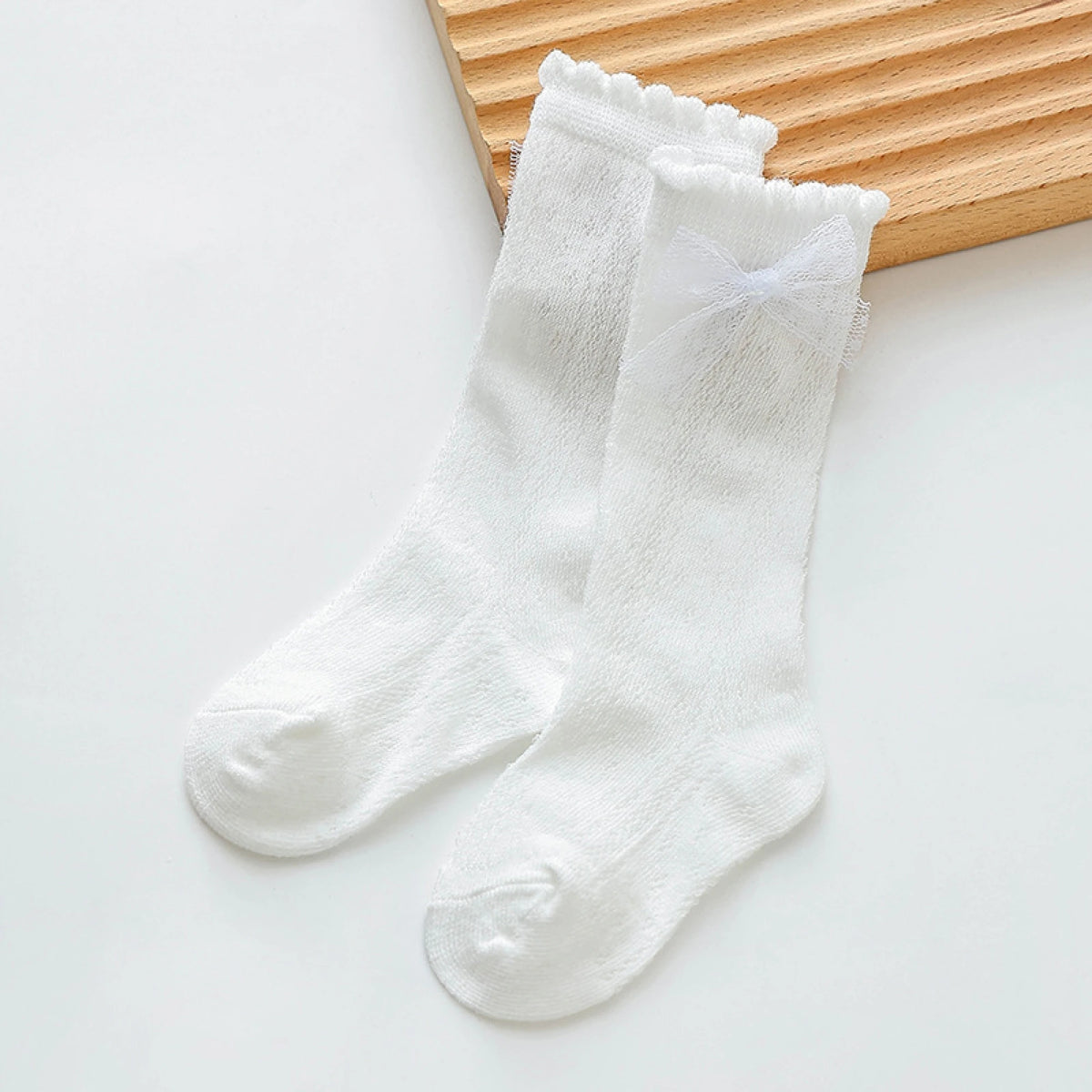 Bows-Breathable-Soft Dress Summer Soft Summer Baby Girl Soft Summer Dress Socks-With-Bows High Quality