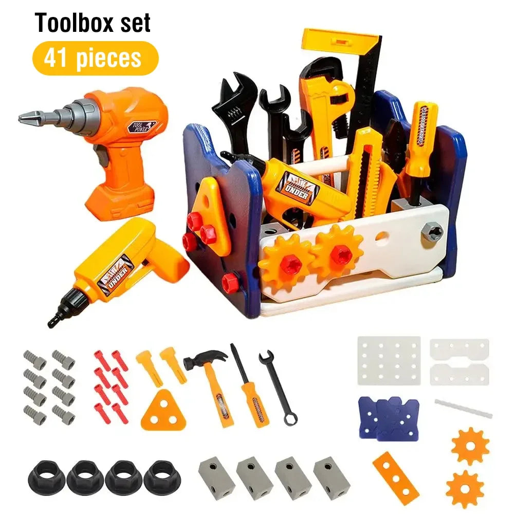 Kids Repair Tool Kit Toys Play House Screw Disassemble Pretend Play Screwdriver Handmade Educational Children Toys for Boys Gift