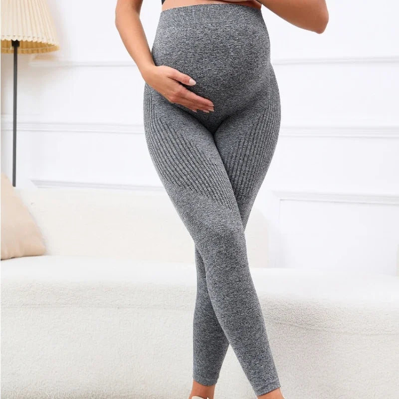 Pregnant Women's Thin Bottoming Pants Spring And Summer New Maternity High Elastic Belly Support Pants