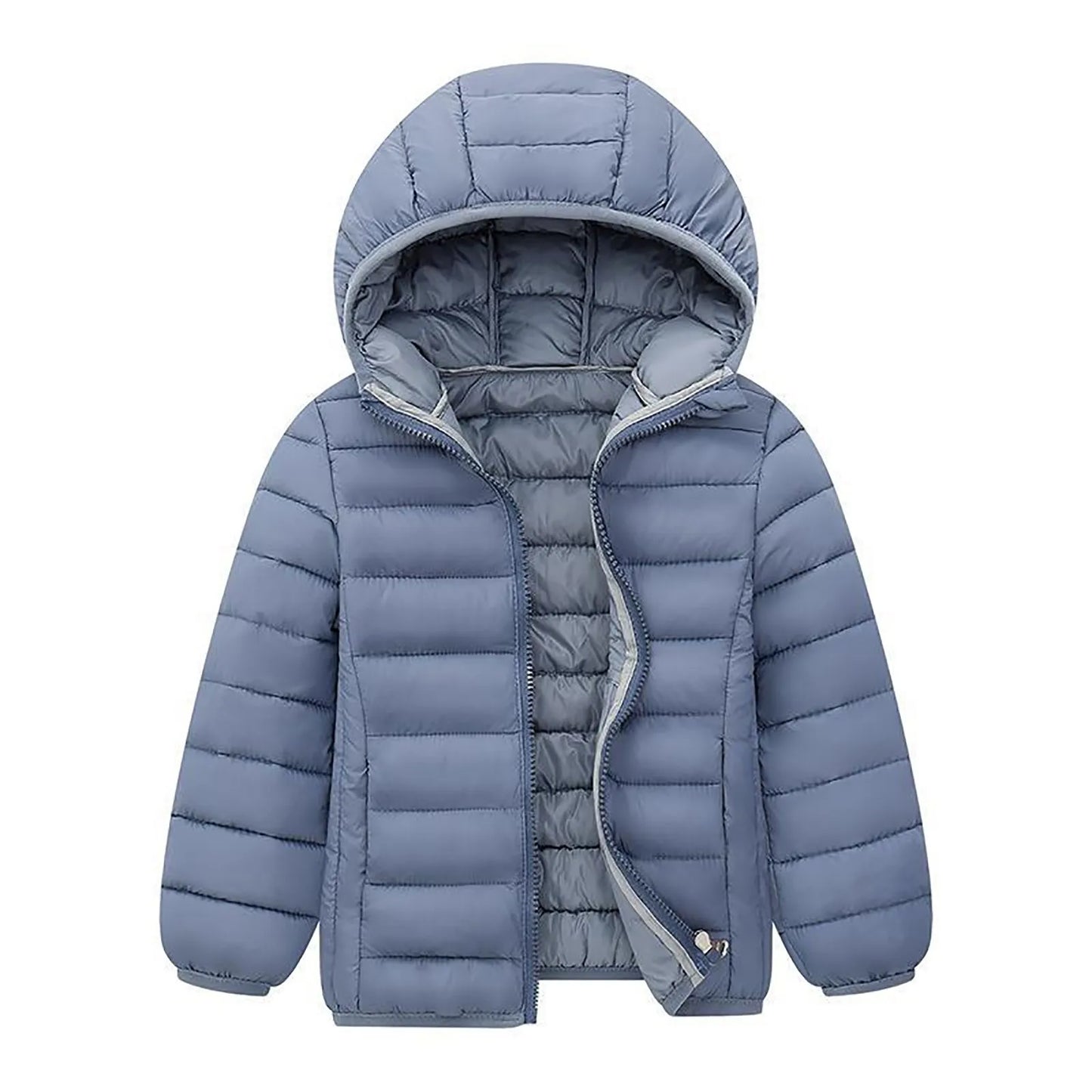 New Children'S Plush Coat Boy And Girls Coat Winter Lightweight Jackets Hooded Outerwear Boys Girls Warm Hooded Outerwear