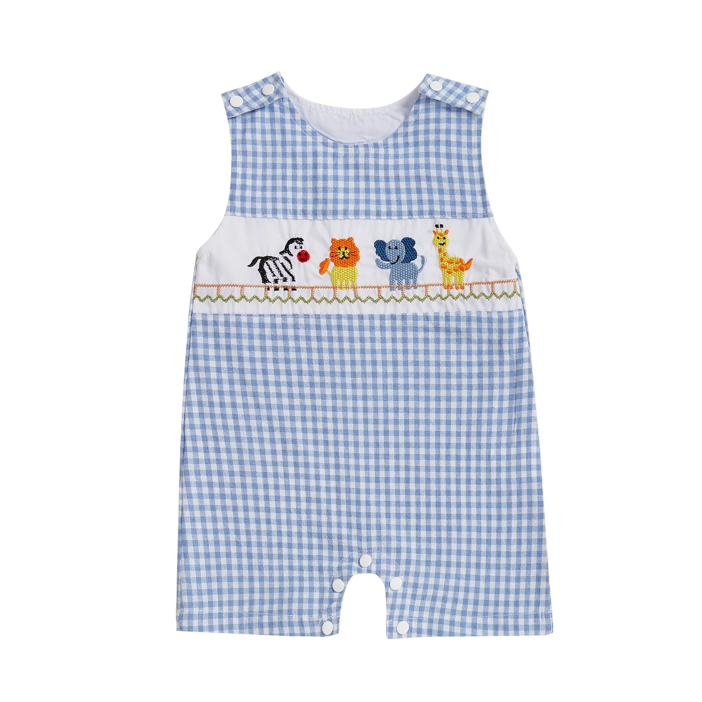 New Baby Boy Romper Cute Embroidered Sleeveless Buttons Short Jumpsuits 2026 Summer Toddler Overalls 0-18M