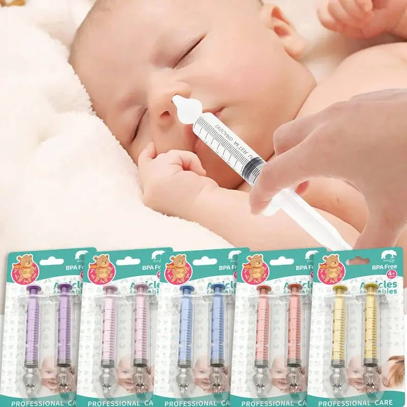 10ML/20ML Baby Nasal Aspirator Syringe Baby Nose Cleaner Rhinitis Nasal Washer Irrigator Baby Nose Washing for Children 2028