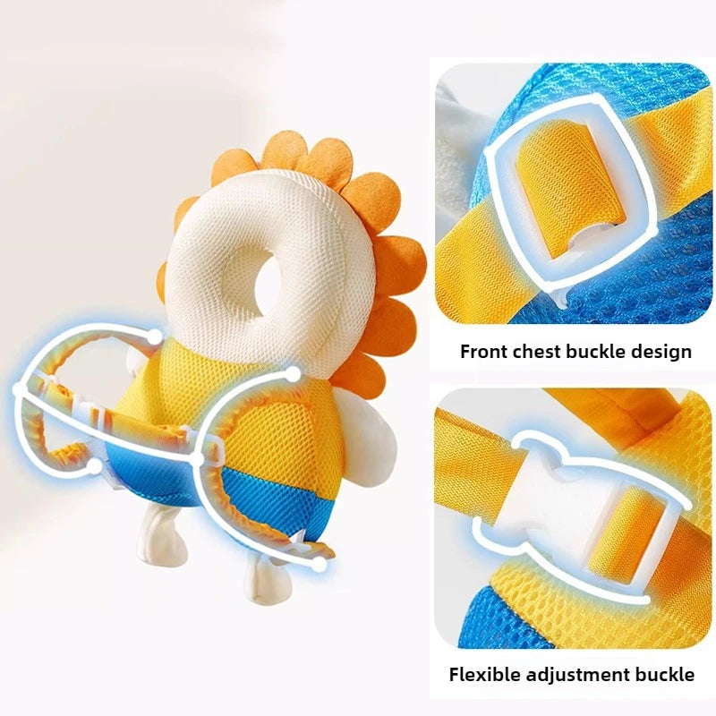 Head Protection Baby Head Protector Backpack PP Cotton Filling Toddler Crawling Walking Safety Cushion Newborn Boy Girl Room