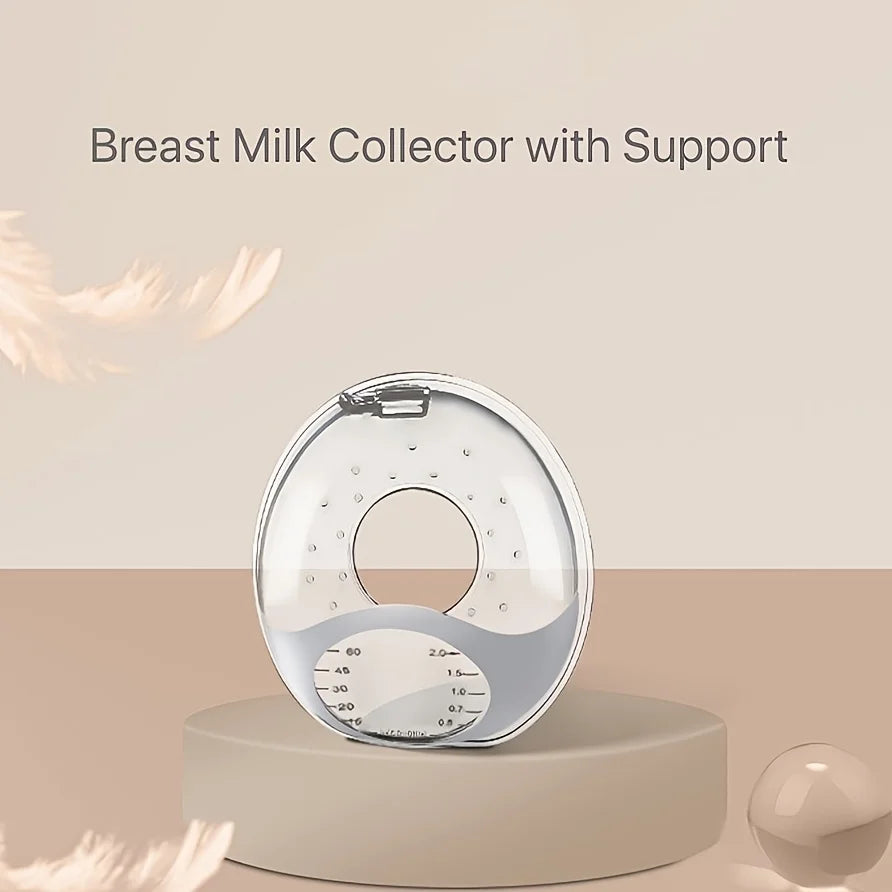 2pcs/pack Silicone Breast Milk Collector with Stand & Scale,Soft Breast Shell,Reusable Nursing Pad Nursing Cup,Portable Travel Milk Saver for Breastfeeding 2oz/60ml