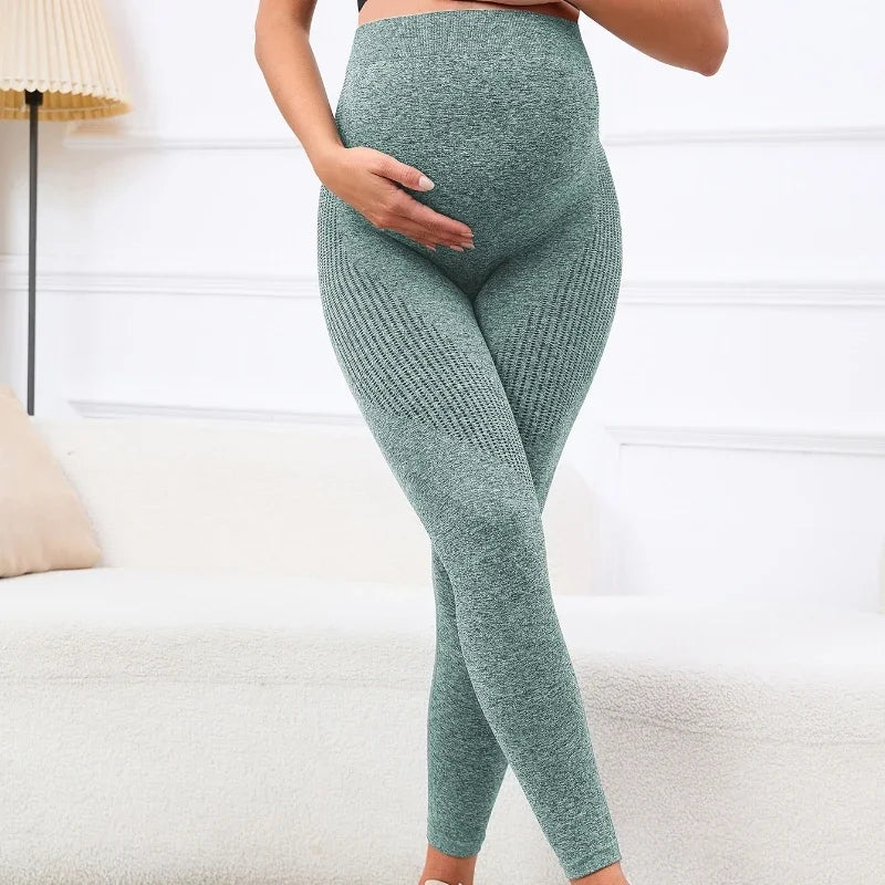 Pregnant Women's Thin Bottoming Pants Spring And Summer New Maternity High Elastic Belly Support Pants