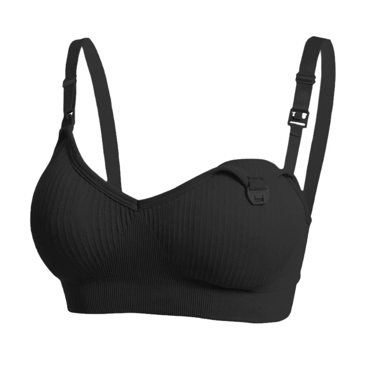 4 pcs Pregnant Women Breastfeeding Bra Nylon No Steel Ring Front Opening Buckle Breastfeeding Special Underwear Multi-color