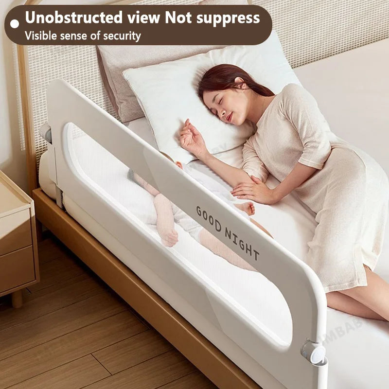 IMBABY Bed Guardrail Fully Folded Baby Safety Bed Barrier Preventing Falls Bed Safety Rails Bedroom Baby Sleeping Safety Fence