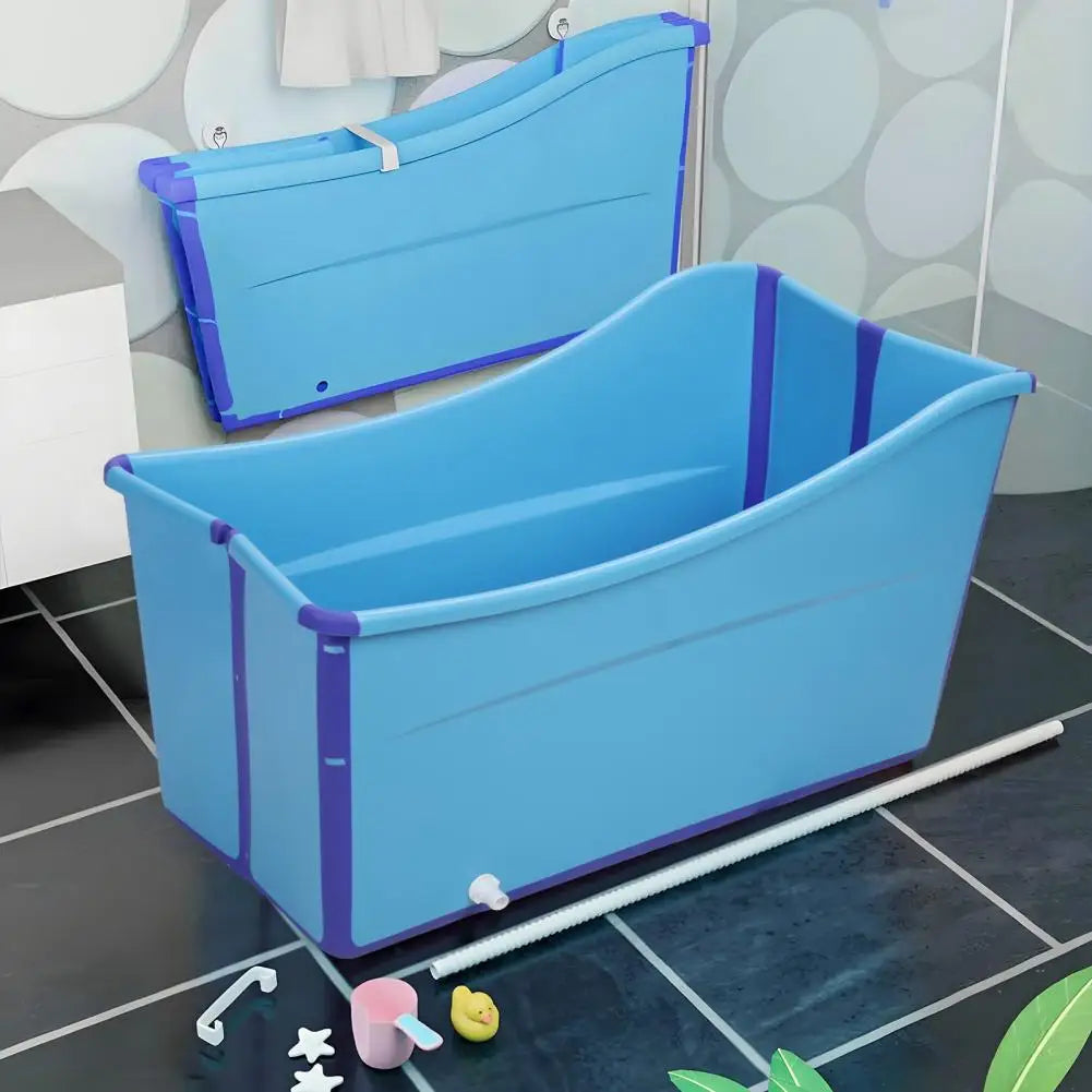 39inch Foldable Bathtub for Toddler Children Large Collapsible Tub Portable Bath Tub Lightweight Baby Bathtub
