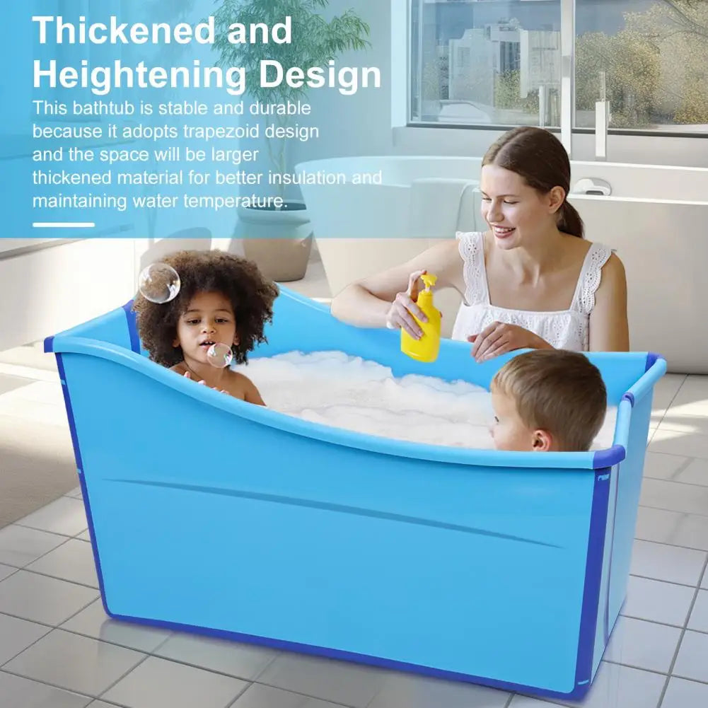 39inch Foldable Bathtub for Toddler Children Large Collapsible Tub Portable Bath Tub Lightweight Baby Bathtub