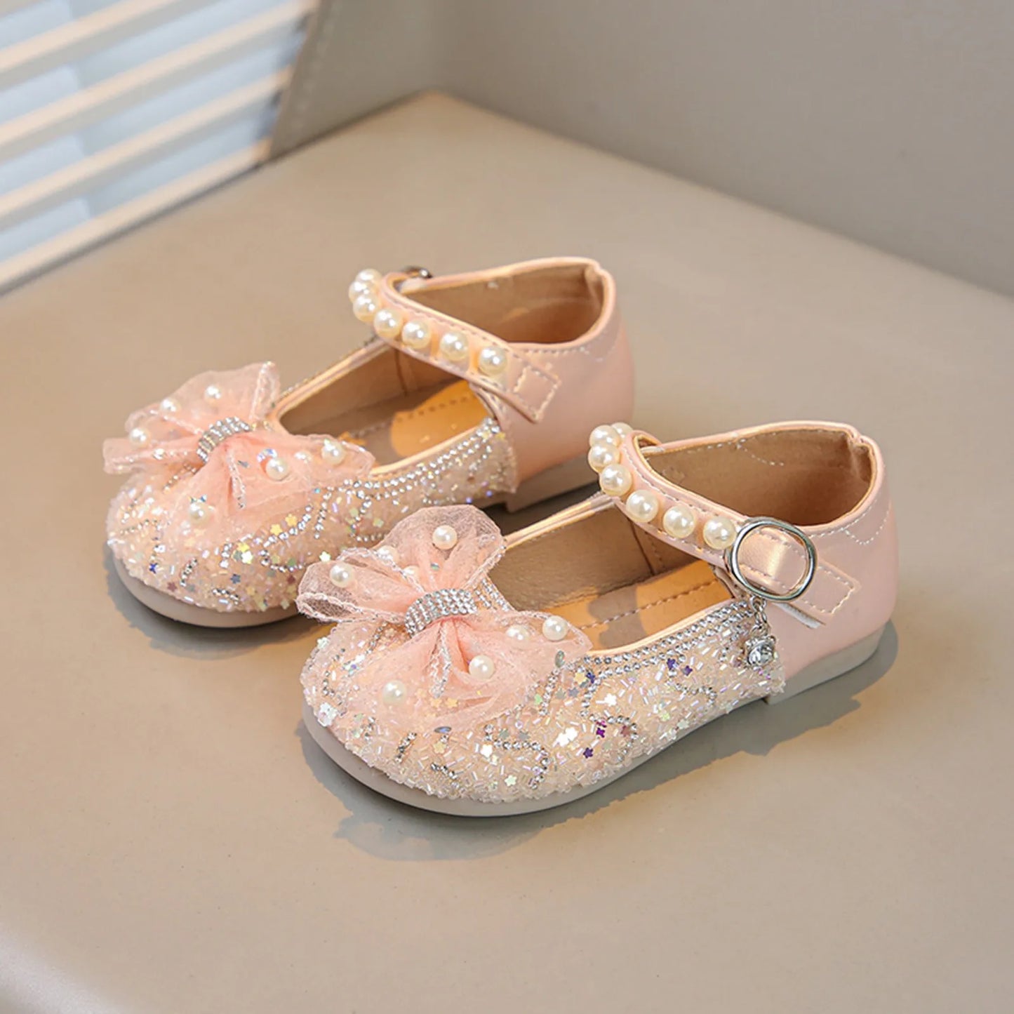 Big Girls Slides Girls Sandals Closed Toe Heels Wedding Party Shoes Sequins Bow For Toddler Toddler Shoe 12